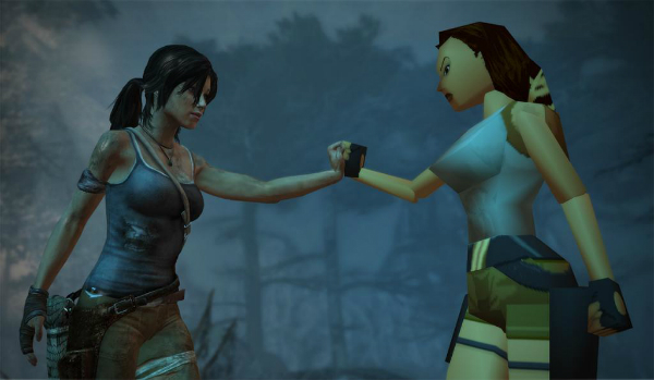 Lara Croft Then and Now